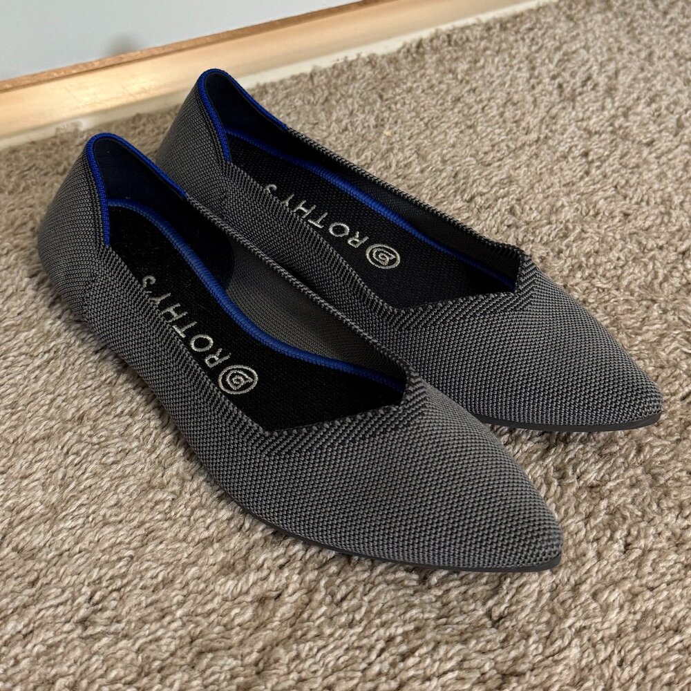 Rothy's The Point - Cloud Grey Birdseye